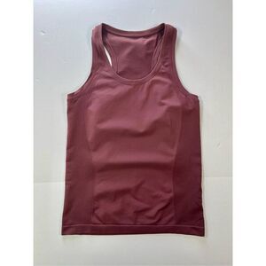 Sweaty Betty Athlete Seamless Gym Tank Racerback Maroon Wicking Size Large* EUC